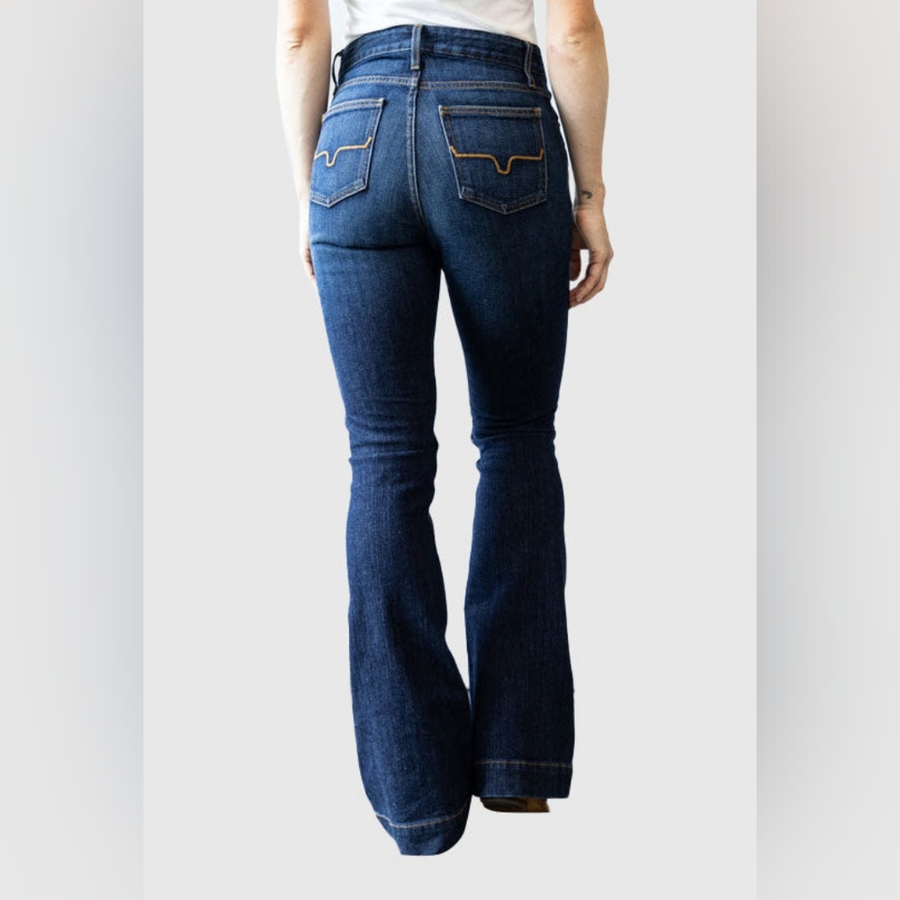 Kimes Ranch Dark Blue Flare Jeans Jennifer